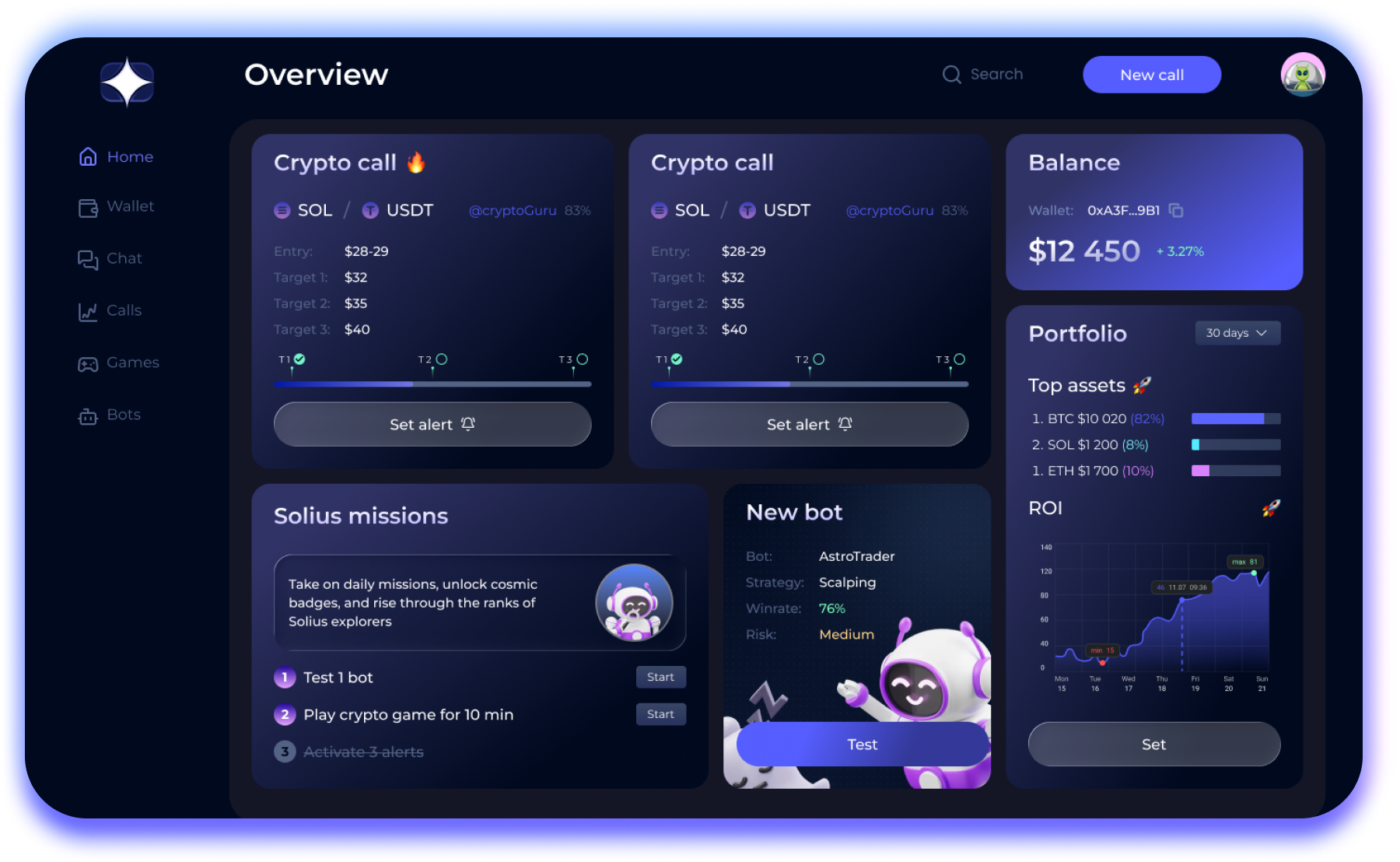 SOLIUS App Interface